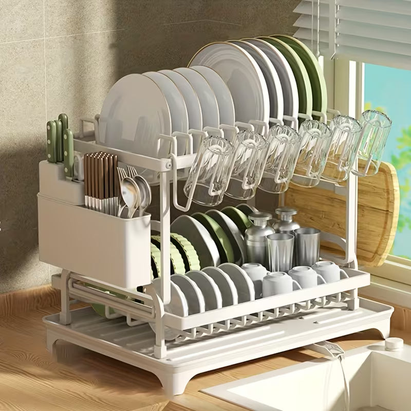 Escurridor Platos Multifuncional para Cocina Moderna-AquaRack™