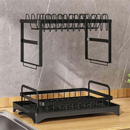 Escurridor Platos Multifuncional para Cocina Moderna-AquaRack™